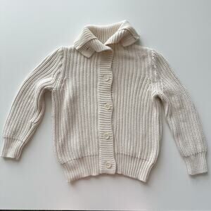 J.Crew Factory Chunky Collared Knit Button Front Sweater